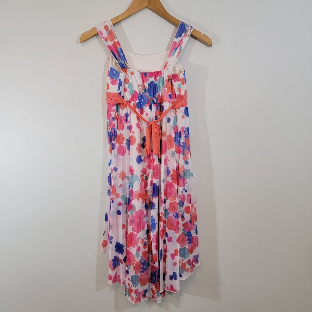 Speechless‎ Dress Pink Blue Floral Asymmetric Sleeveless Party Dress Girls Sz 12 - Picture 4 of 8